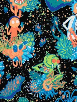 Cropp Koszulki*T-shirt z printem all over Rick i Morty wielobarwny