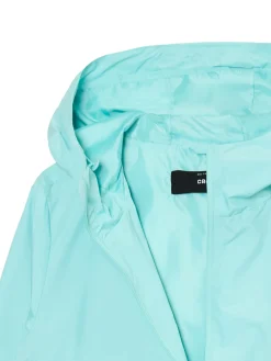 Cropp Kurtki, Płaszcze*Turkusowa kurtka z regulowanym kapturem zielony