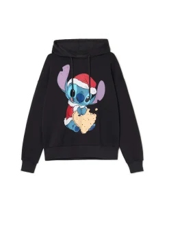 Cropp Ubrania Świąteczne|Bluzy*Świąteczna bluza hoodie Stitch szary