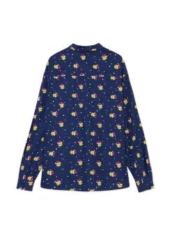 Cropp Ubrania Świąteczne|Koszule*Świąteczna koszula z Grinchem granatowy