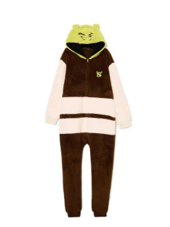 Cropp Cozy|Snuddie, Onesie*Świąteczna piżama onesie Shrek brązowy