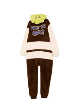 Cropp Cozy|Snuddie, Onesie*Świąteczna piżama onesie Shrek brązowy