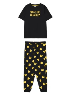 Cropp Cozy|Piżamy, Kapcie*Świąteczna piżama w kaczki żółty