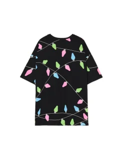 Cropp Ubrania Świąteczne|Koszulki, Topy*Świąteczny T-shirt Stitch czarny