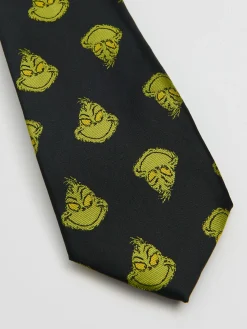 Cropp Krawaty|Akcesoria Świąteczne*Świąteczny krawat Grinch czarny