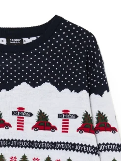 Cropp Ubrania Świąteczne|Swetry*Świąteczny sweter granatowy