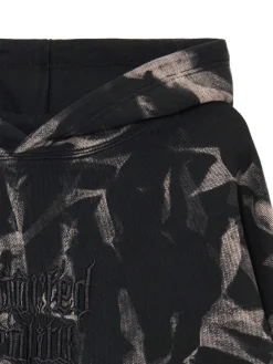 Cropp Bluzy*Wzorzysta bluza z kapturem z naszywką szary