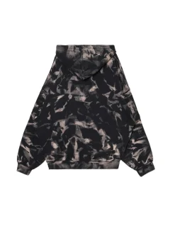 Cropp Bluzy*Wzorzysta bluza z kapturem z naszywką szary