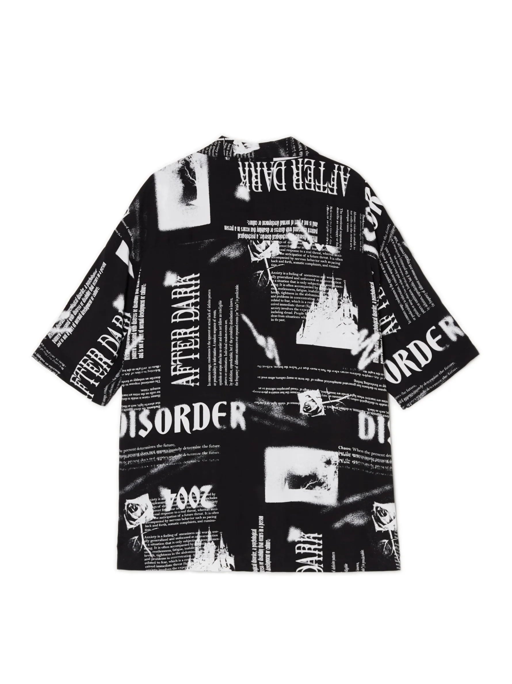 Cropp Koszule*Wzorzysta koszula z kołnierzykiem czarny