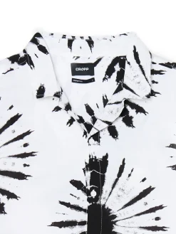 Cropp Koszule*Wzorzysta koszula z krótkim rękawem biały
