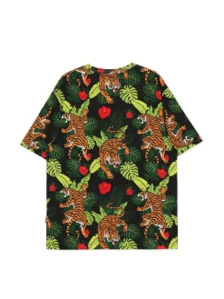 Cropp Koszulki*Wzorzysta koszulka z motywem zwierzęcym czarny