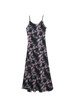 Cropp Sukienki, Kombinezony*Wzorzysta sukienka maxi szary