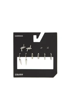 Cropp Biżuteria*Zestaw 5 par kolczyków srebrny