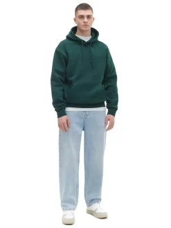 Cropp Bluzy*Zielona bluza z kapturem zielony