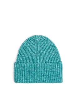 Cropp Czapki*Zielona czapka z domieszką wełny niebieski