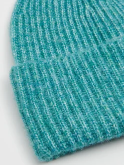 Cropp Czapki*Zielona czapka z domieszką wełny niebieski