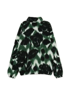 Cropp Bluzy*Zielona polarowa bluza ze stójką zielony